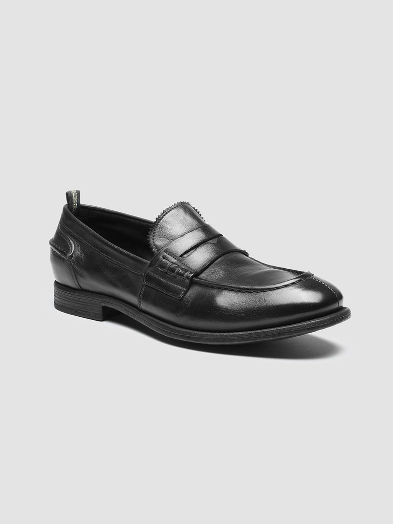 CHRONICLE 144 - Black Leather Penny Loafers Men Officine Creative - 3
