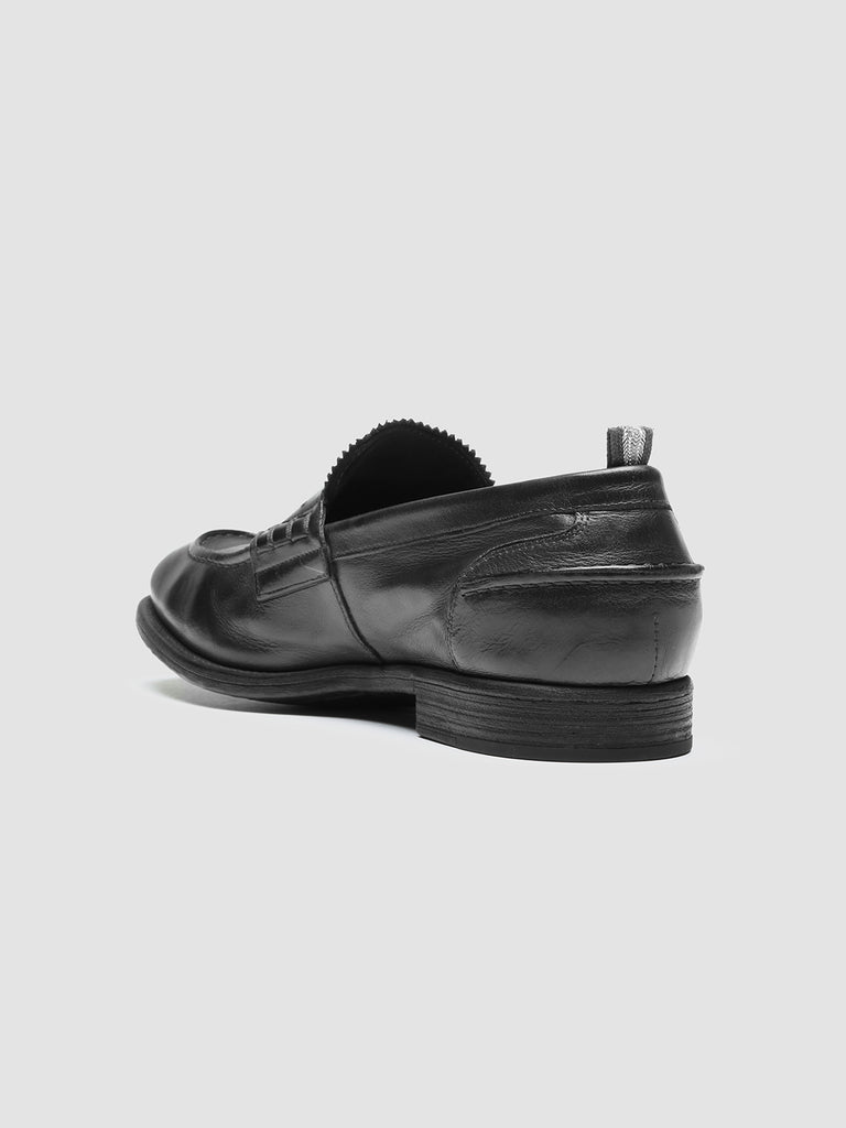 CHRONICLE 144 - Black Leather Penny Loafers Men Officine Creative - 4