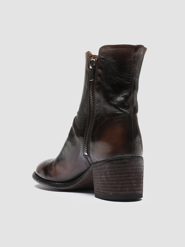 DENNER 103 - Brown Leather Ankle Boots Women Officine Creative - 4