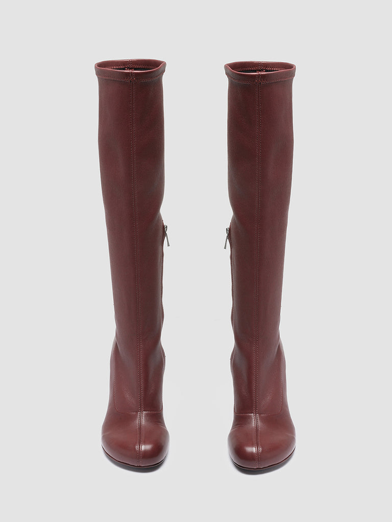 ESTHER 005 - Burgundy Nappa Leather Boots