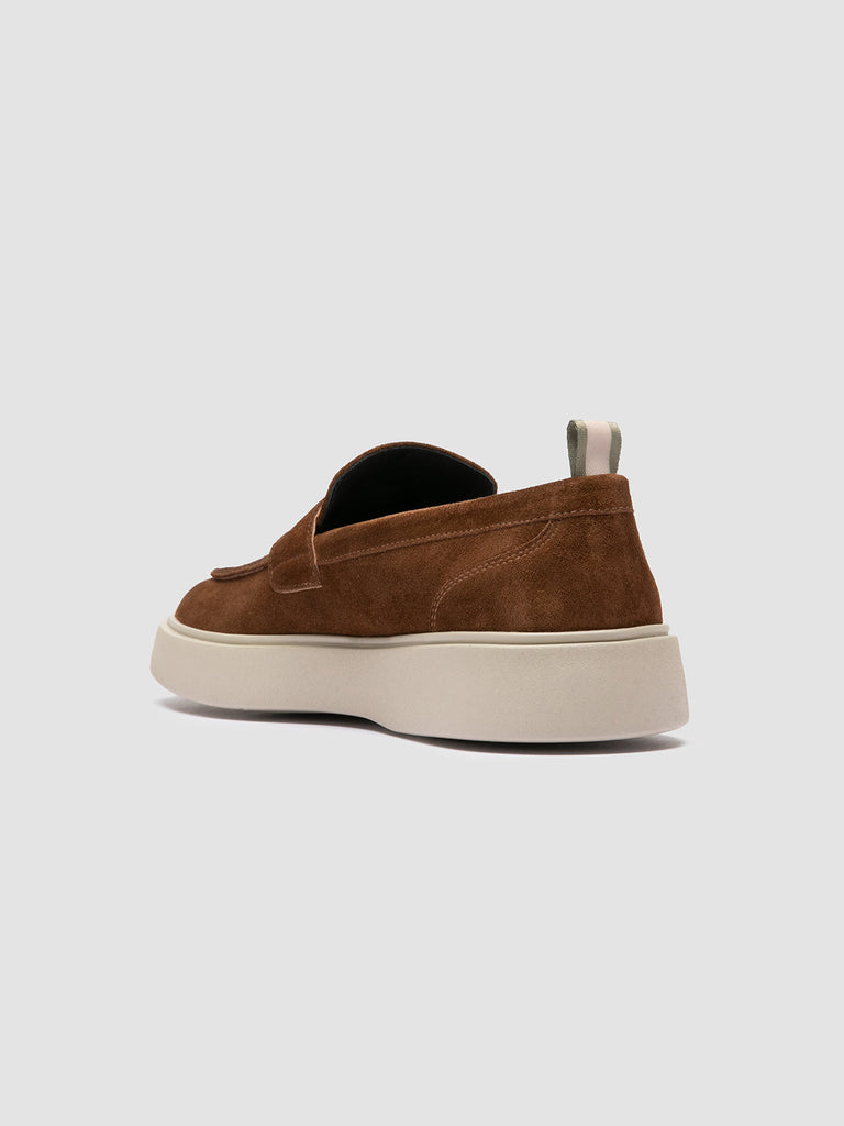FRAME 001 - Brown Suede Penny Loafers Men Officine Creative - 4