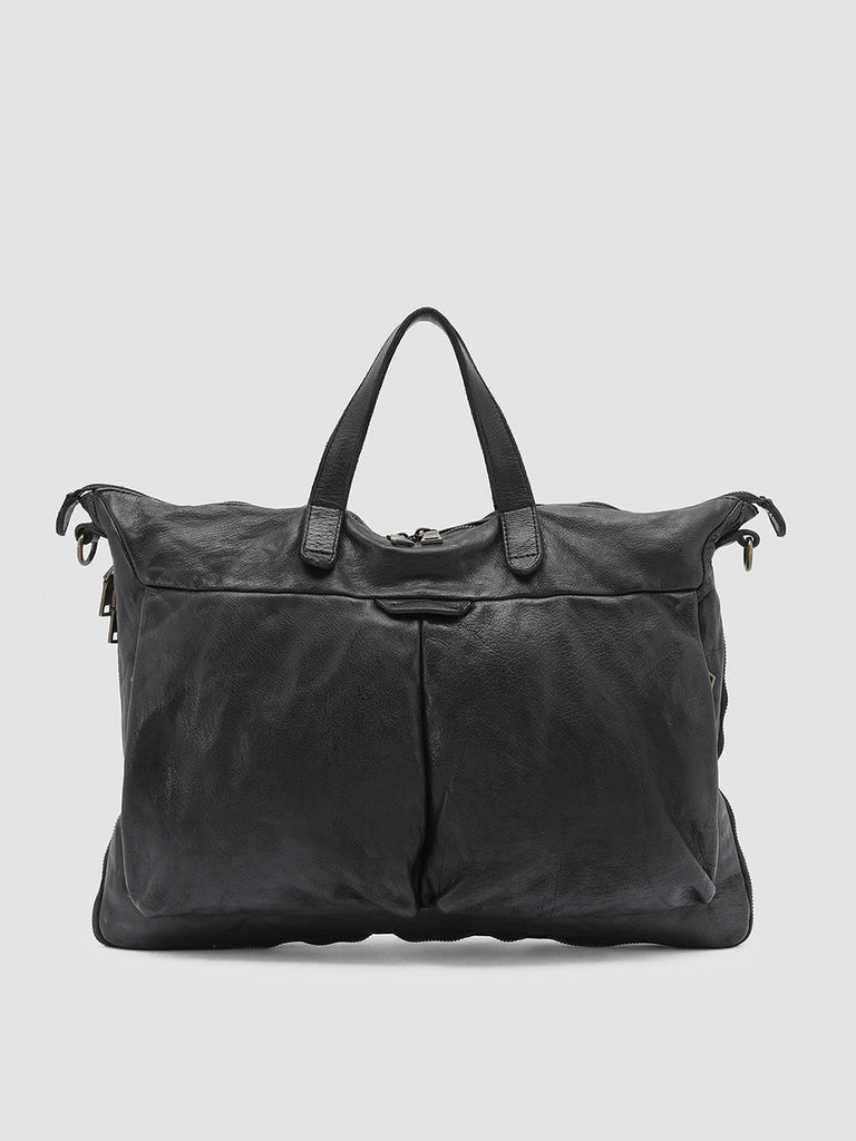 HELMET 29 - Black Leather Briefcase  Officine Creative - 1