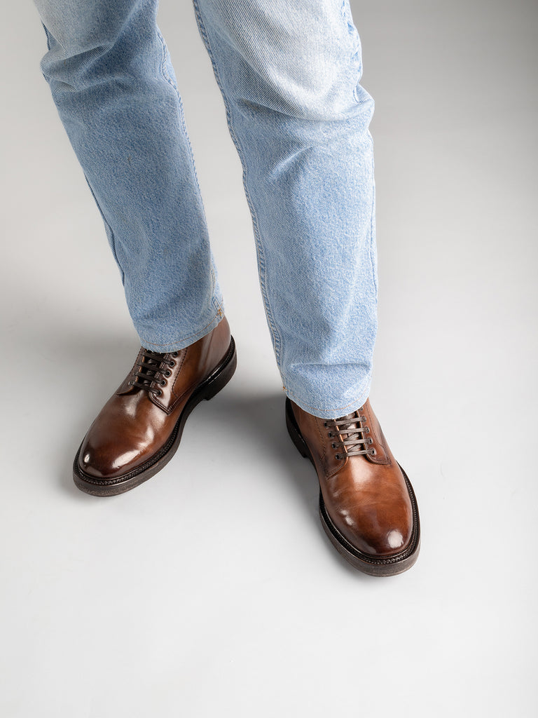 HOPKINS CREPE 107 - Black Leather Ankle Boots Men Officine Creative - 7