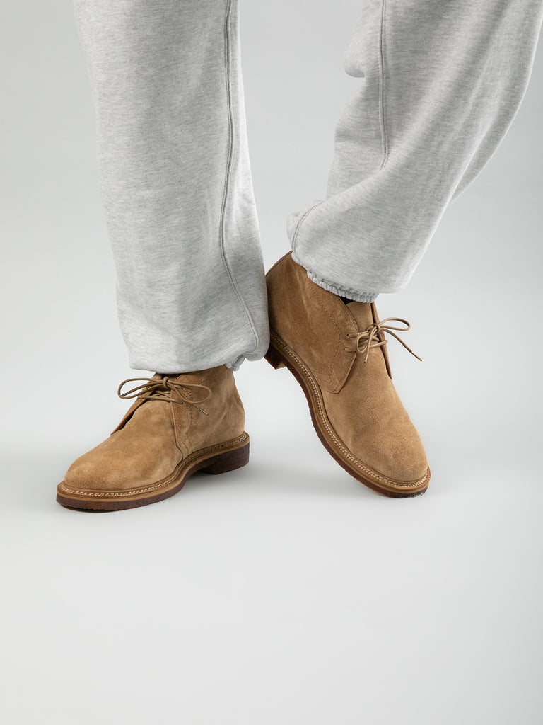 HOPKINS CREPE 114 - Taupe Suede Chukka Boots Men Officine Creative - 2