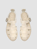 LEXIKON 536 - White Leather Sandals Women Officine Creative - 2