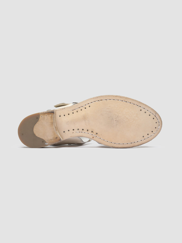 LEXIKON 536 - White Leather Sandals Women Officine Creative - 5