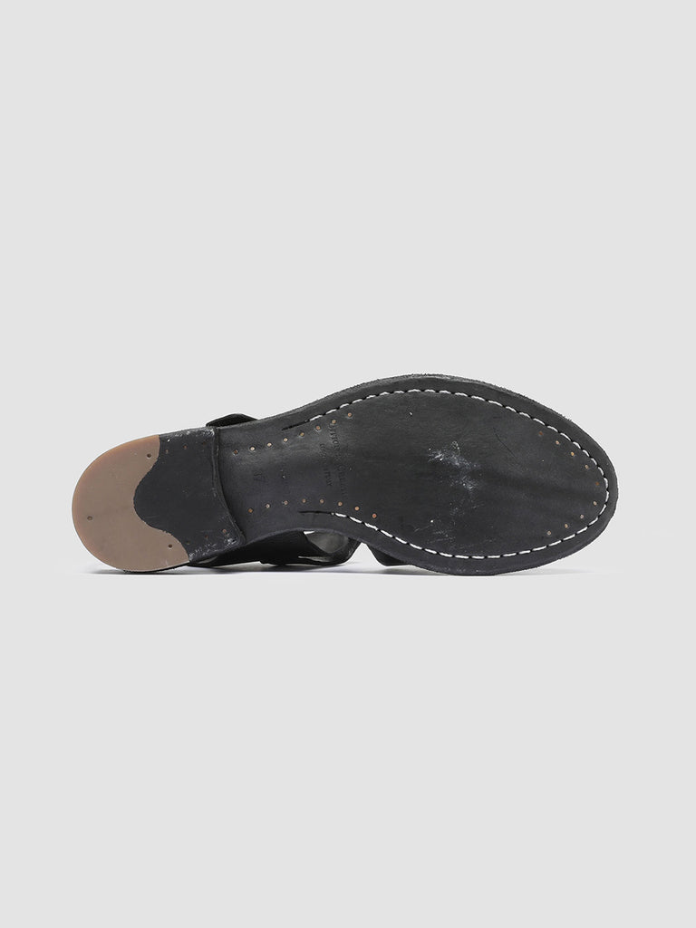 LEXIKON 536 - Black Leather Sandals Women Officine Creative - 5