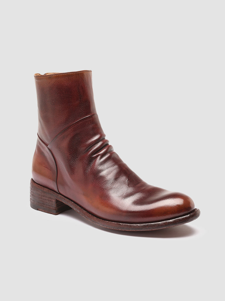 LISON 047 - Brown Leather Ankle Boots Women Officine Creative - 3
