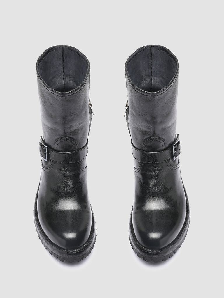 LORAINE 003 - Black Leather Ankle Boots