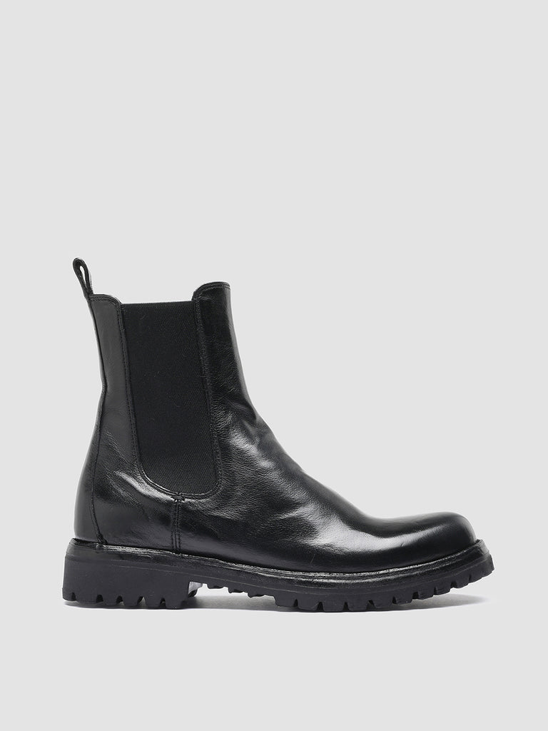 LORAINE 004 - Black Leather Chelsea Boots