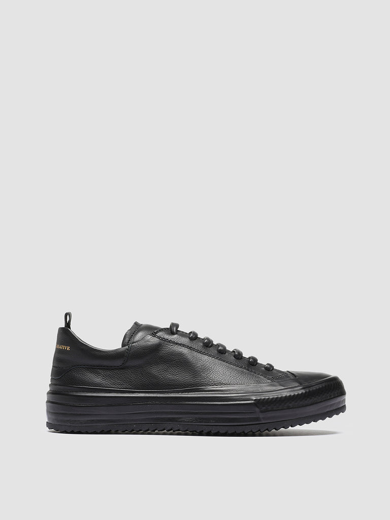 MES 102 - Black Leather Sneakers
