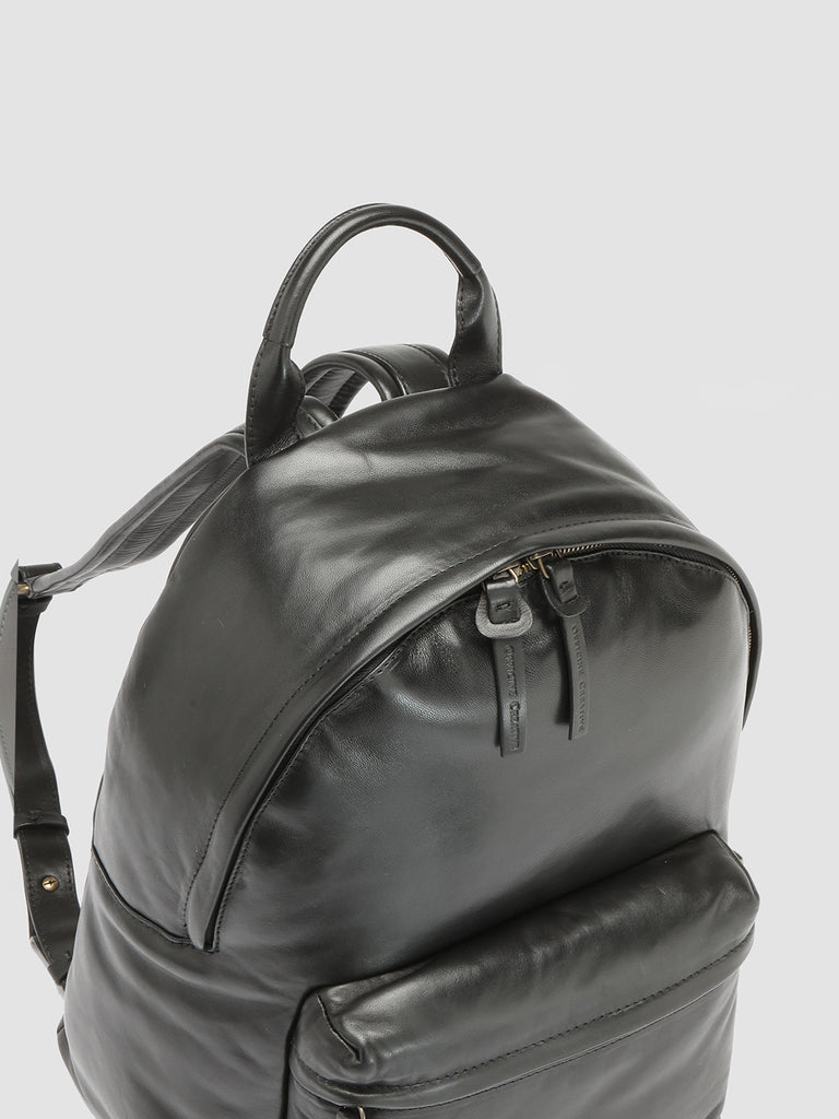 MINI PACK - Black Nappa Leather Backpack  Officine Creative - 2