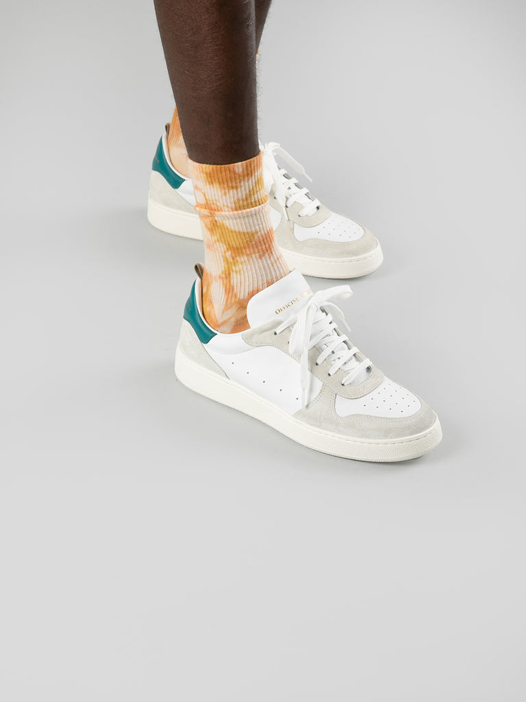 MOWER 008 - White Leather and Suede Sneakers Men Officine Creative - 15
