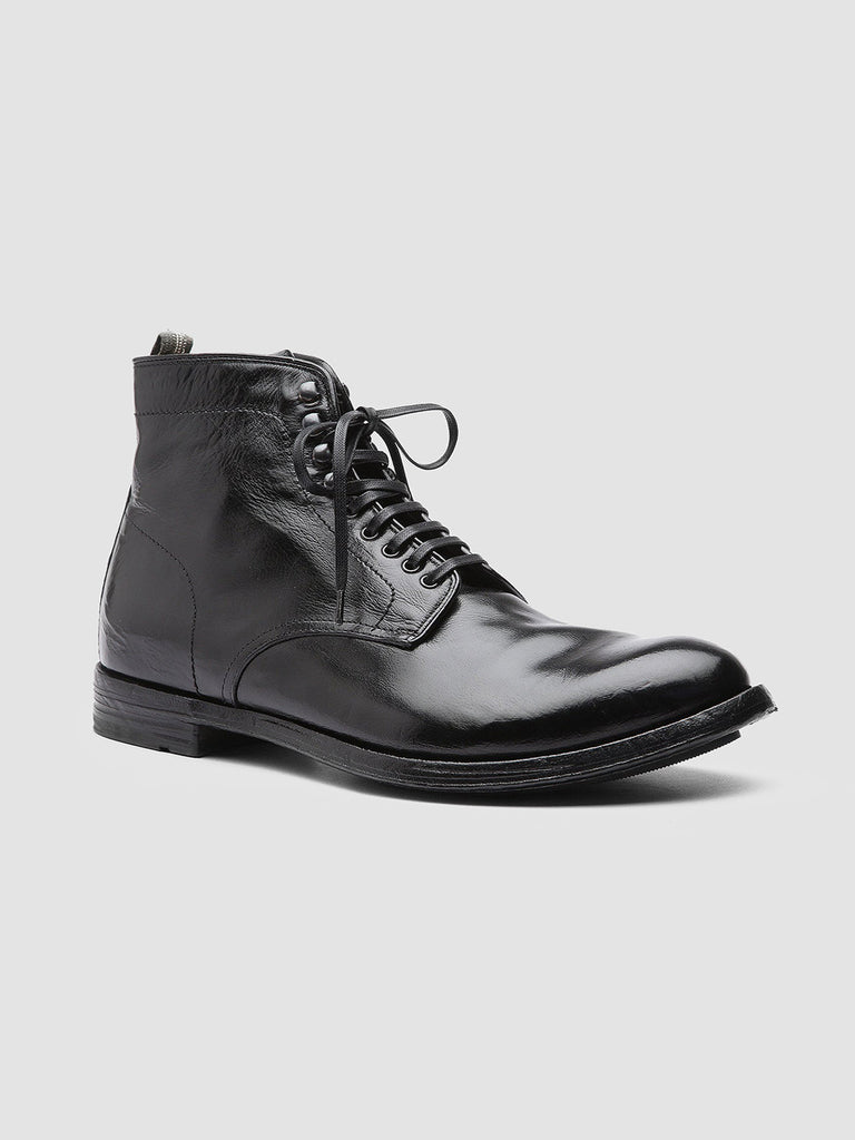 ANATOMIA 013 - Black Leather Ankle Boots Men Officine Creative - 3