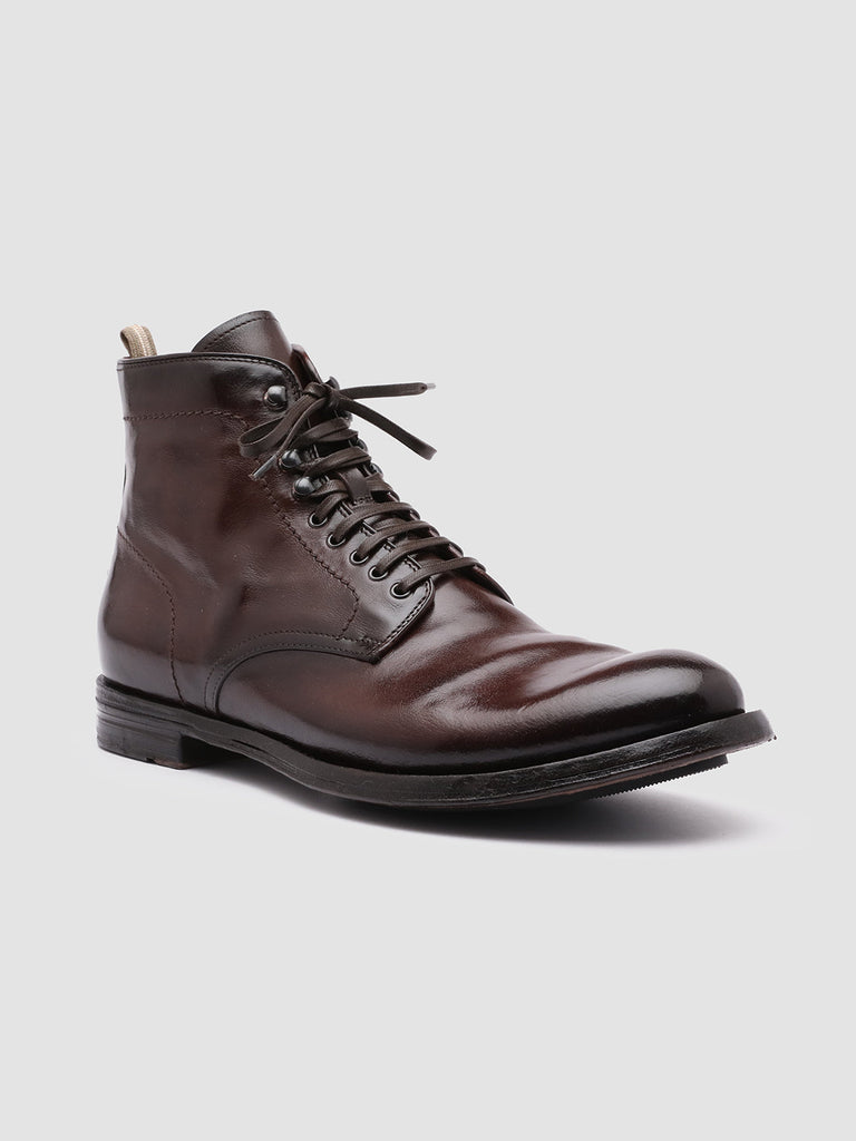 ANATOMIA 013 - Brown Leather Ankle Boots Men Officine Creative - 3