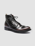 ANATOMIA 013 - Black Leather Ankle Boots Men Officine Creative - 3