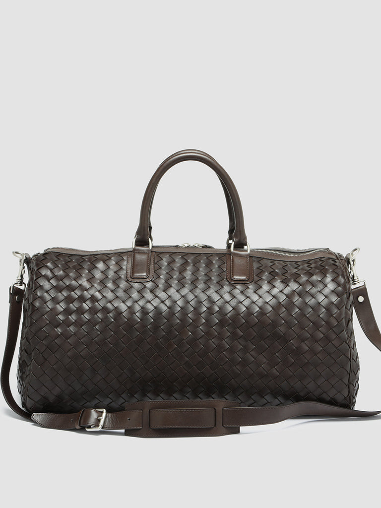 ARMOR 01 - Brown Leather Weekender  Officine Creative - 4