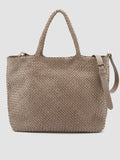 OC CLASS 35 Woven - Taupe Leather Tote Bag  Officine Creative - 4