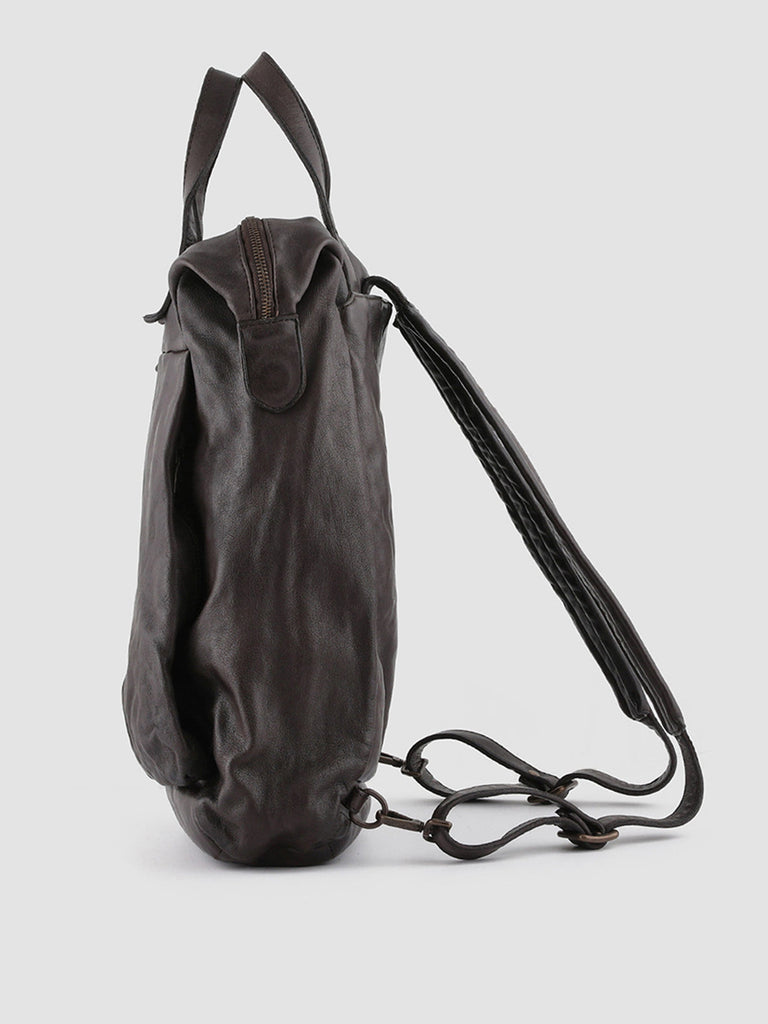 HELMET 28 - Brown Leather Backpack  Officine Creative - 3