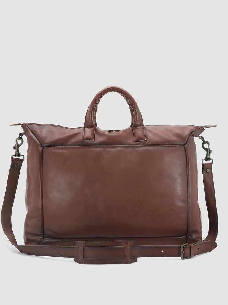 HELMET 31 - Brown Leather Weekender  Officine Creative - 4