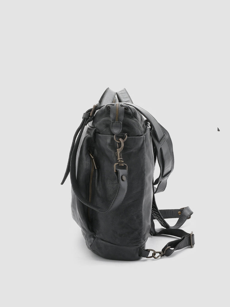 HELMET 036 - Grey Leather Backpack