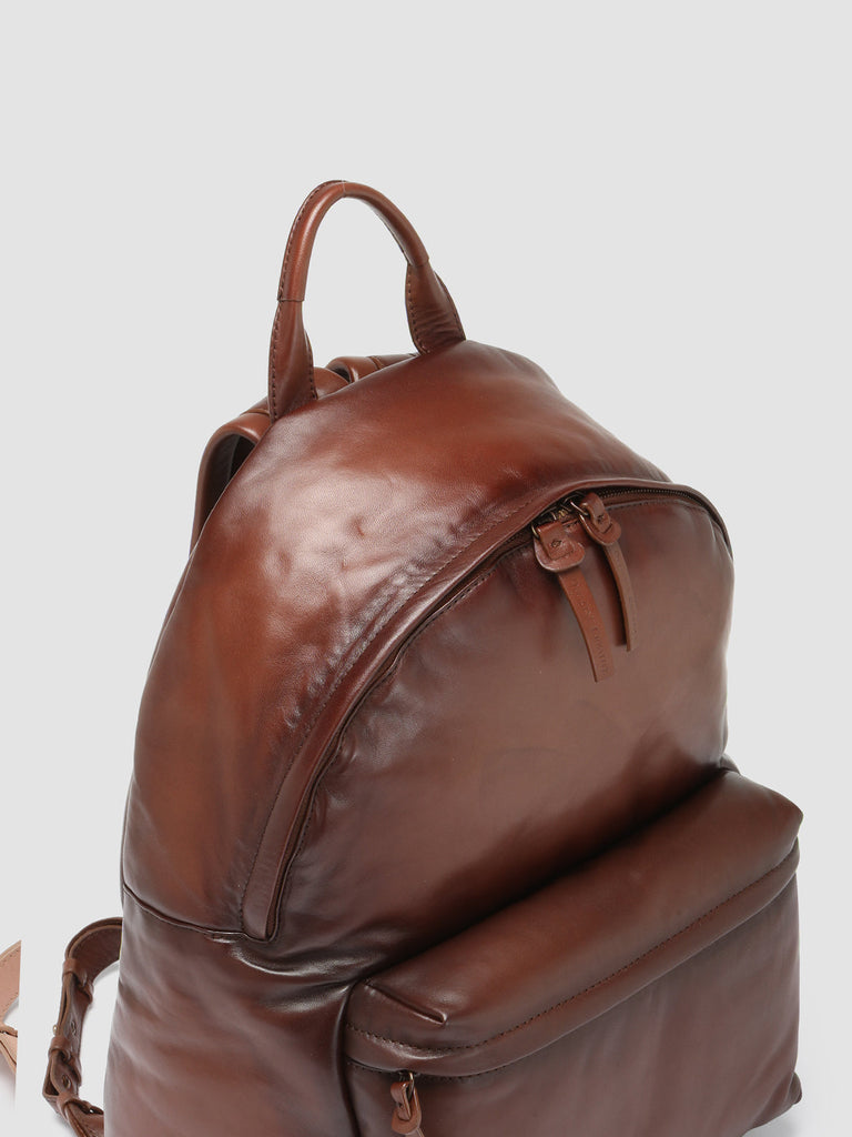 OC PACK - Brown Leather backpack