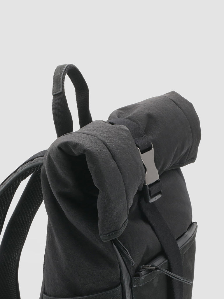 PILOT 001 - Black Nubuck & Nylon Backpack  Officine Creative - 2