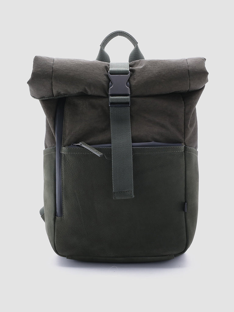 PILOT 001 - Green Nubuck & Nylon Backpack