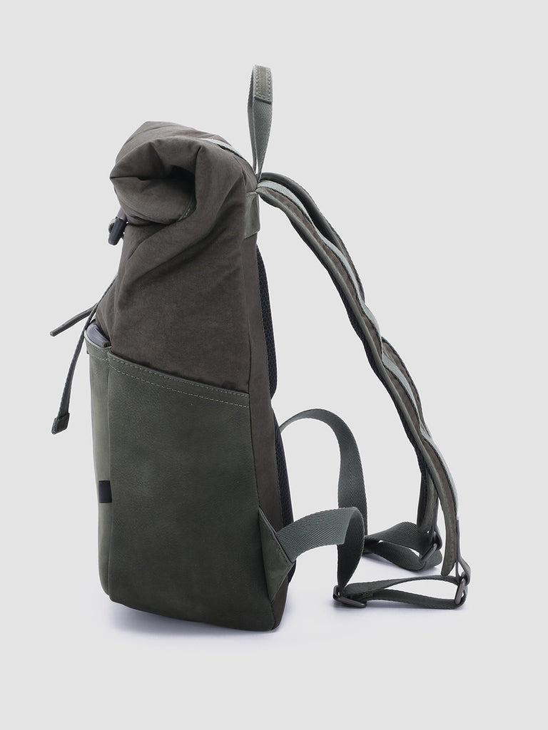 PILOT 001 - Green Nubuck & Nylon Backpack  Officine Creative - 5
