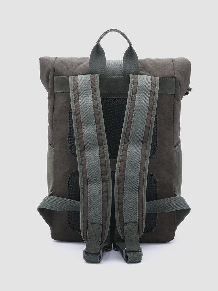 PILOT 001 - Green Nubuck & Nylon Backpack  Officine Creative - 4