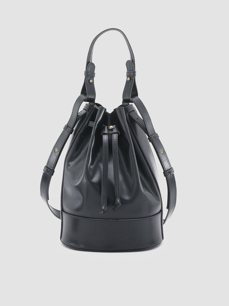 SADDLE 08 - Black Leather Bucket Bag  Officine Creative - 1
