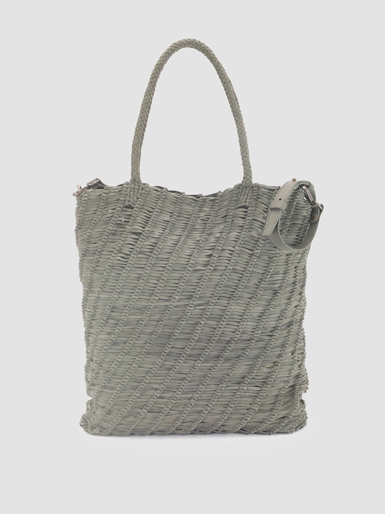 SUSAN 03 - Green Leather Tote Bag