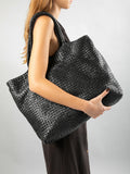 OC CLASS 35 Woven - Black Leather Tote Bag  Officine Creative - 5