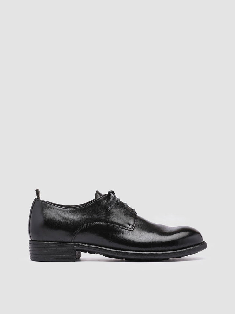 CALIXTE 001 - Black Leather Derby Shoes