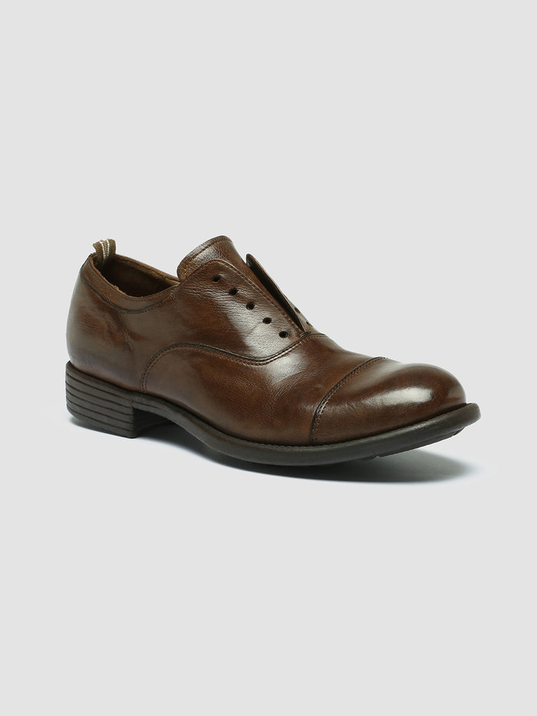 CALIXTE 003 - Brown Leather Oxford Shoes women Officine Creative - 3