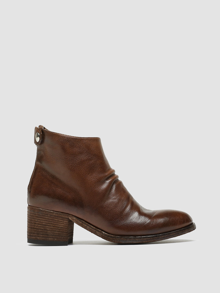 DENNER 113 - Brown Leather Zip Boots