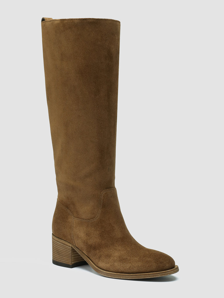DENNER 116 - Brown Suede Zip Boots women Officine Creative - 3