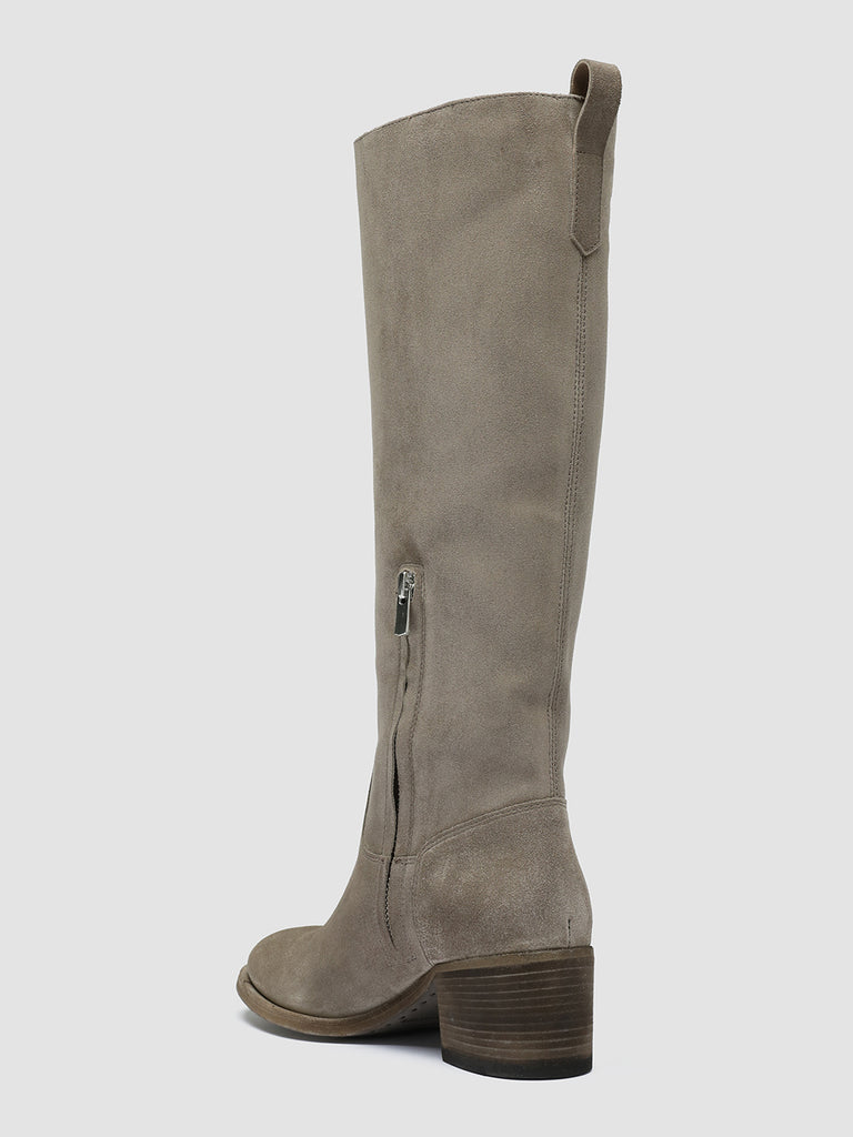 DENNER 116 - Grey Suede Zip Boots women Officine Creative - 4