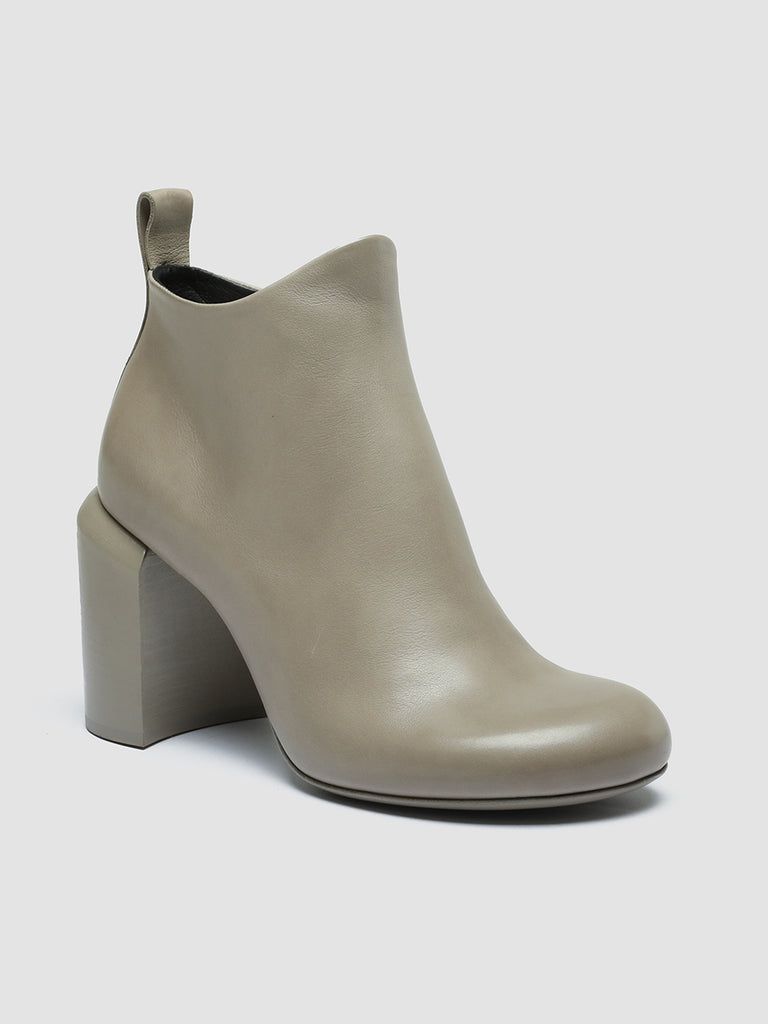 ESTHER 001 - Taupe Leather Zip Boots women Officine Creative - 3