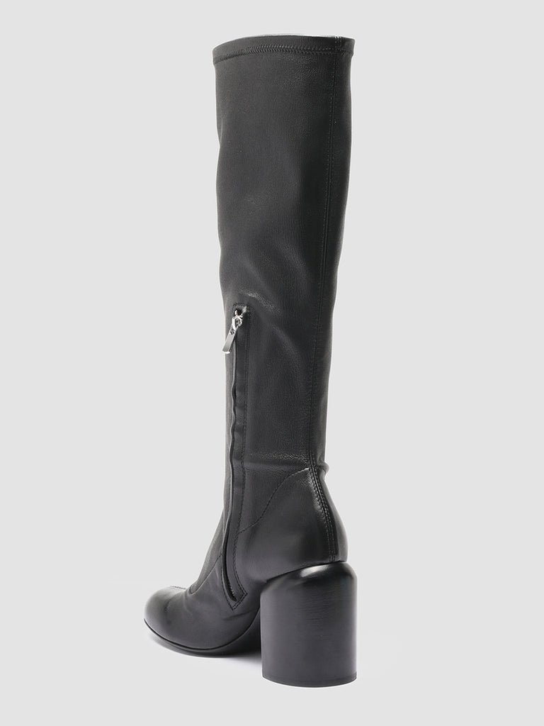 ESTHER 005 - Black Leather Stretch Boots women Officine Creative - 3