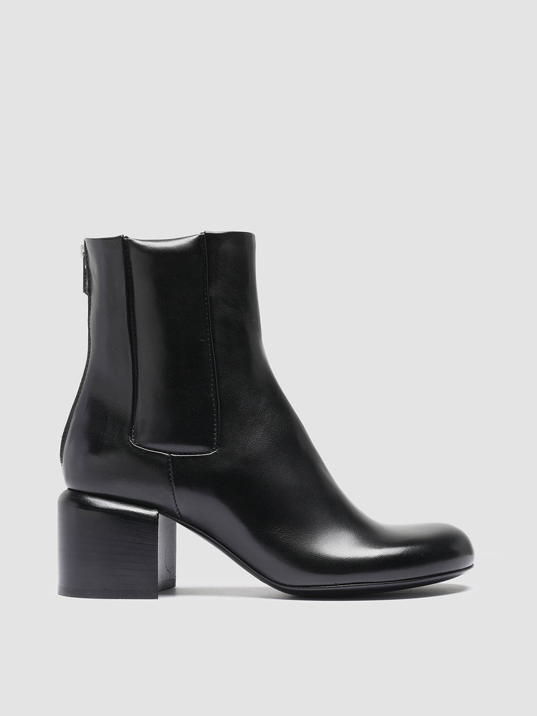 ETHEL 003 - Black Leather Zip Boots women Officine Creative - 1