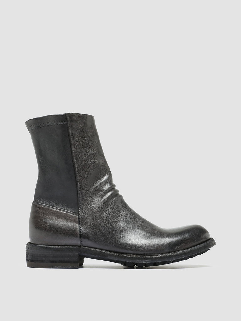 LEGRAND 203 - Grey Leather Zip Boots