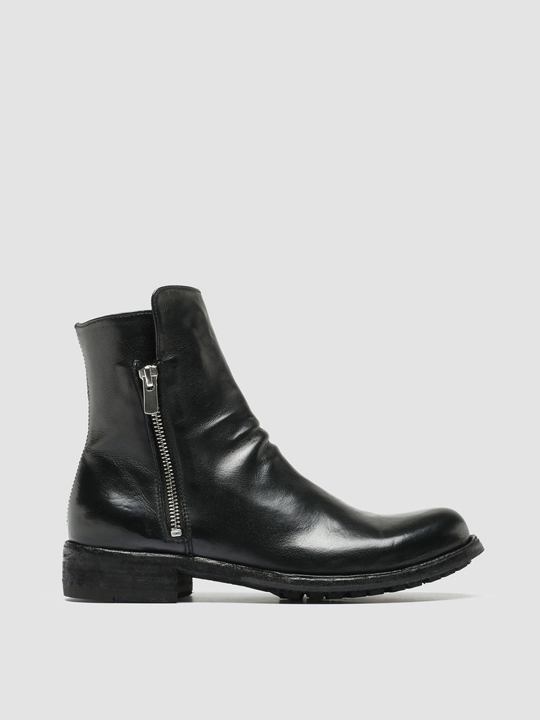 LEGRAND 226 - Black Leather Zip Boots