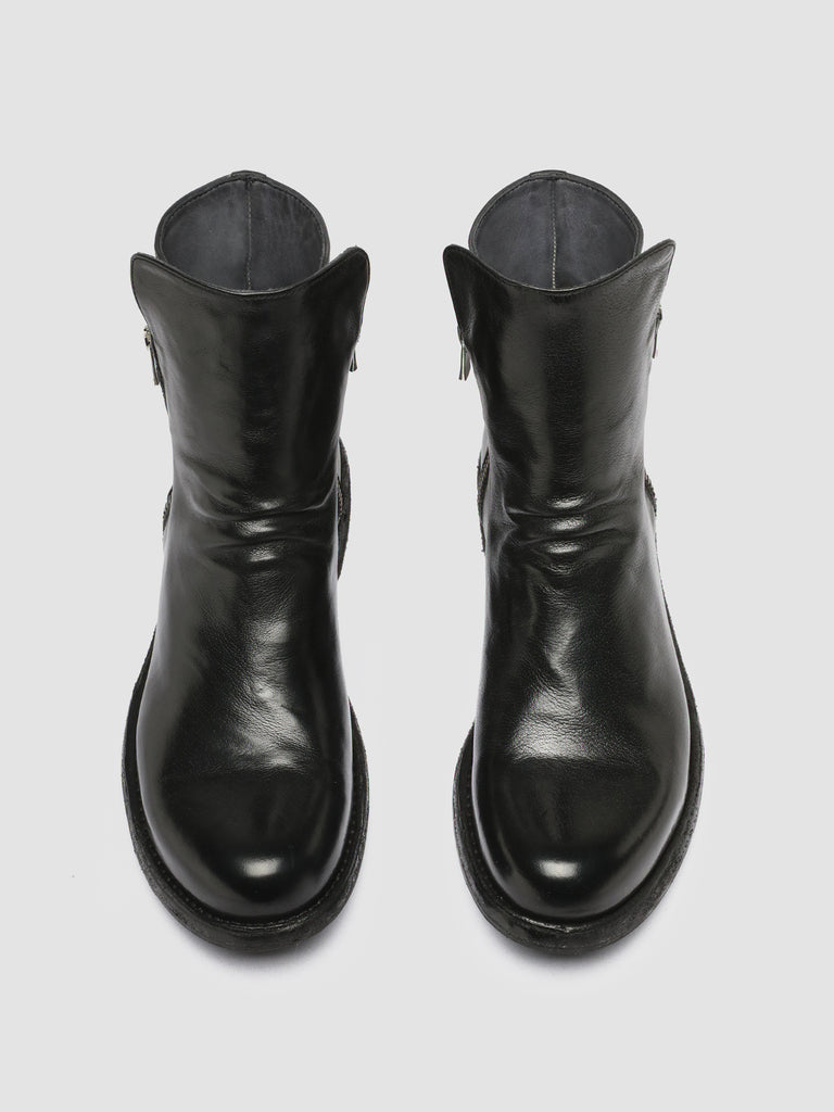 LEGRAND 226 - Black Leather Zip Boots