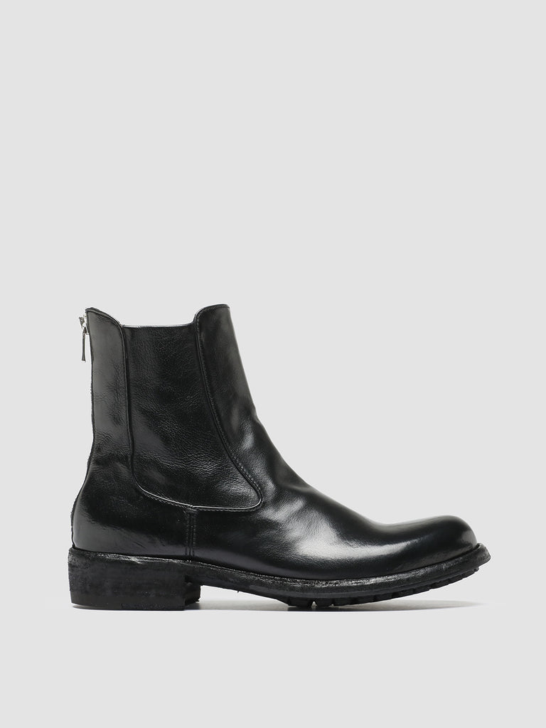 LEGRAND 229 - Black Leather Zip Boots