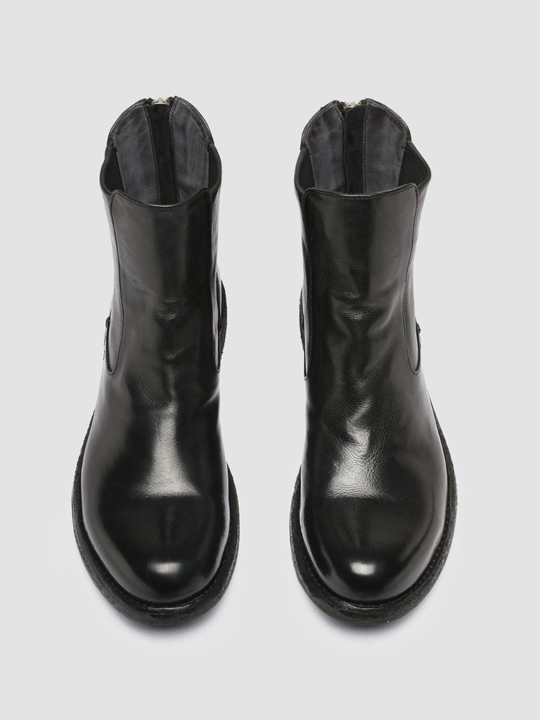 LEGRAND 229 - Black Leather Zip Boots women Officine Creative - 2
