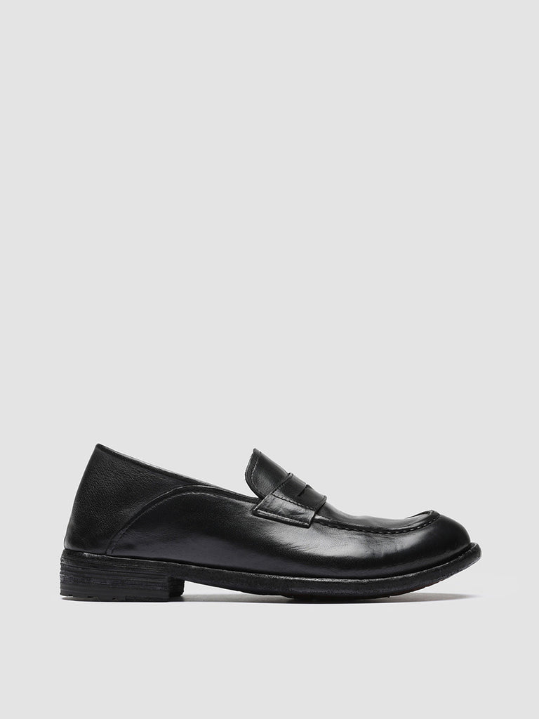 LEXIKON 140 - Black Leather Penny Loafers