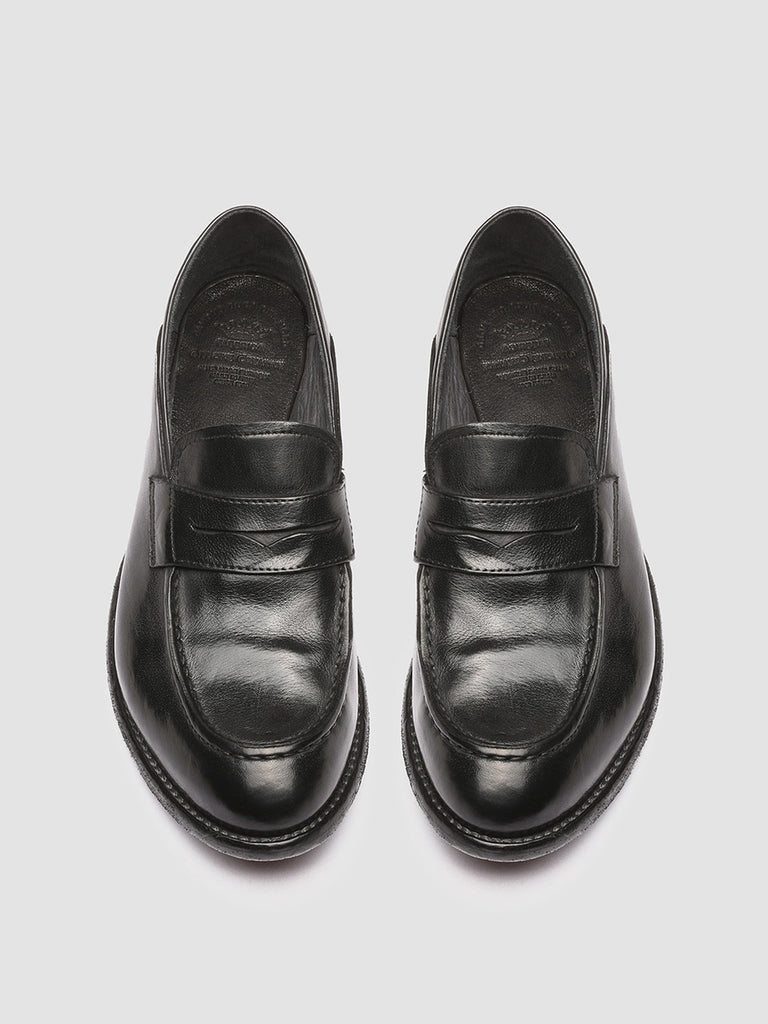 LEXIKON 140 - Black Leather Penny Loafers
