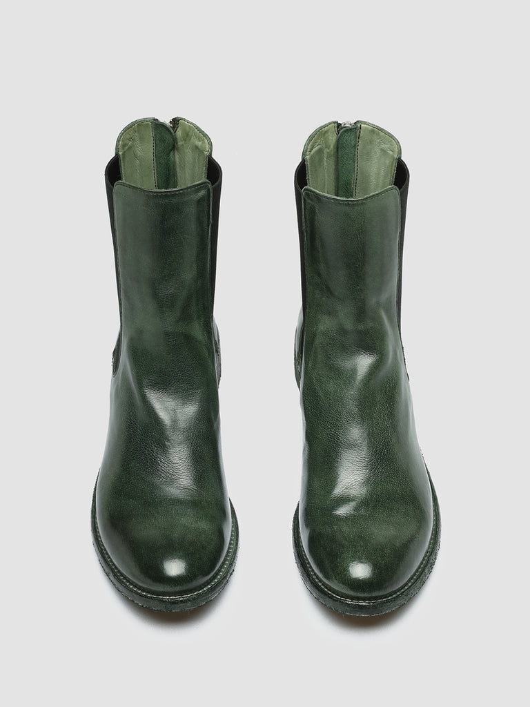 LISON 017 - Green Leather Chelsea Boots women Officine Creative - 2