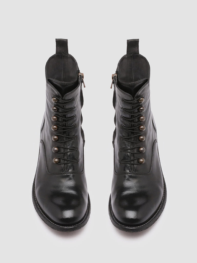LISON 036 - Black Leather Booties